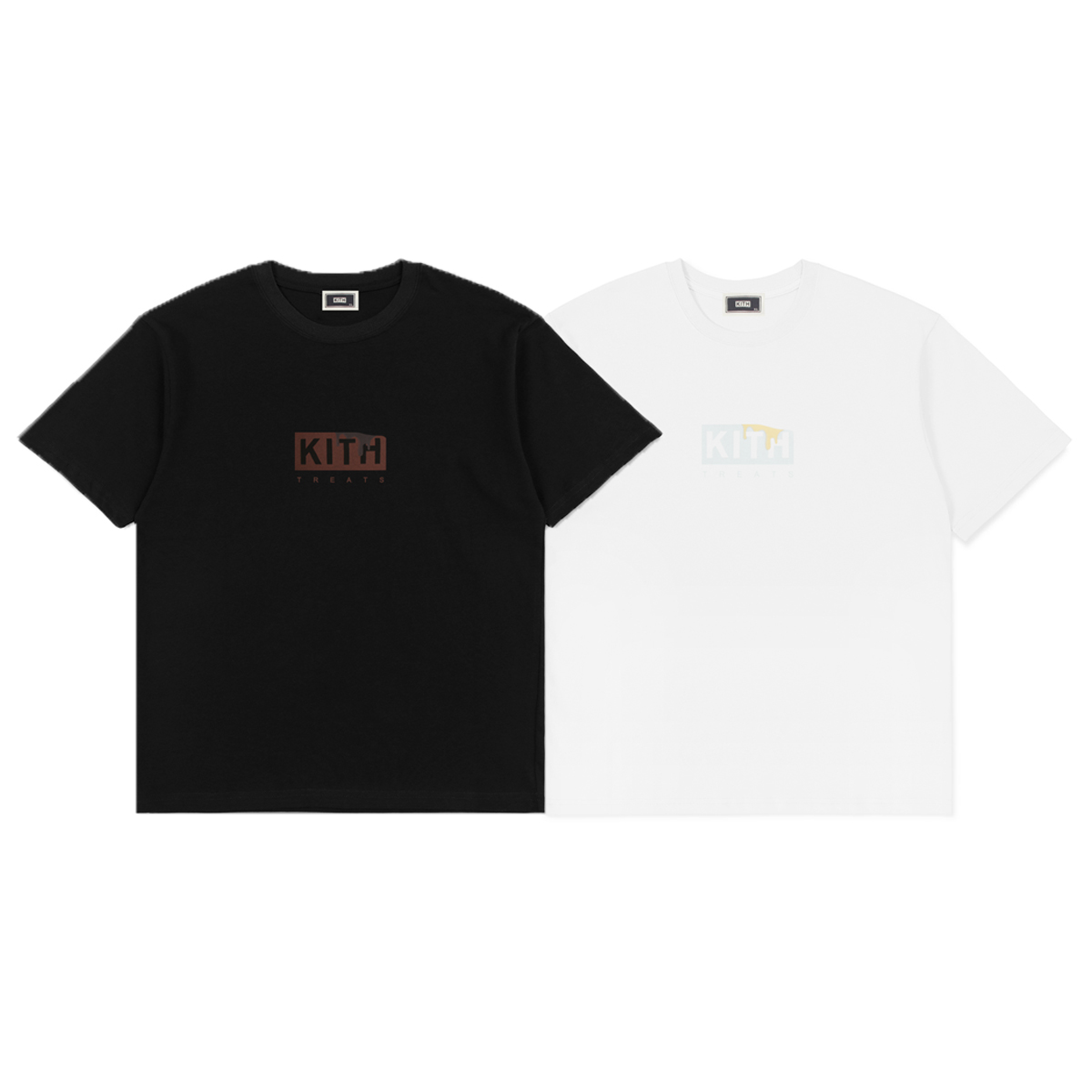 KITH BOX雪糕奶油TREATS限定宽松圆领短袖男女情侣T恤潮宽松流行-封面