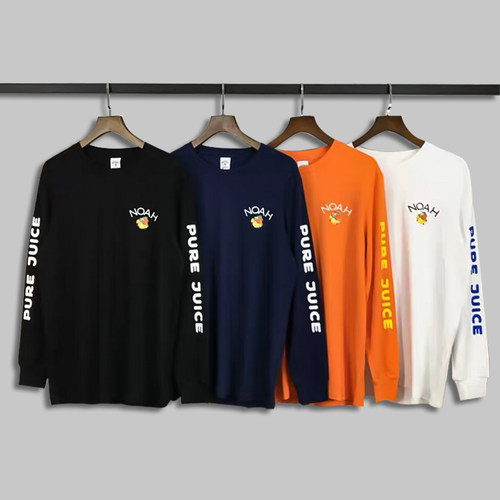 noah男女情侣圆领潮牌长袖t恤