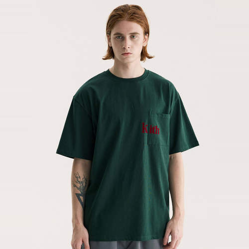 KITH植绒口袋短袖T恤美潮