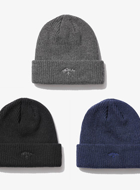 潮牌NOAH十字架刺绣冷帽羊仔毛 嘻哈男女百搭保暖情侣针织毛线帽