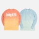 圣诞宽松渐变色长袖 KITH 情侣T恤 CHARMS 脱口秀小北同款 LUCKY