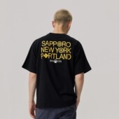 男女潮牌圆领套头情侣夏季 KITH 美潮鹿角口袋印花短袖 休闲打底T恤