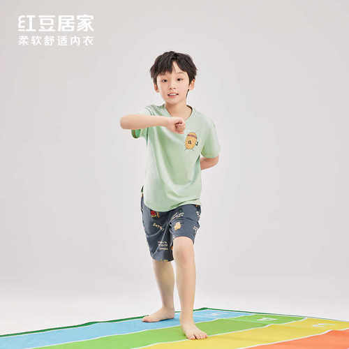 红豆4J203204短袖短裤居家服套装