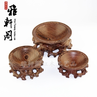 葫芦文玩核桃水晶球凹槽鸡翅木