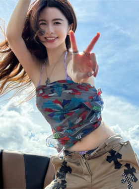 复古十字架图腾多用途丝巾头巾女