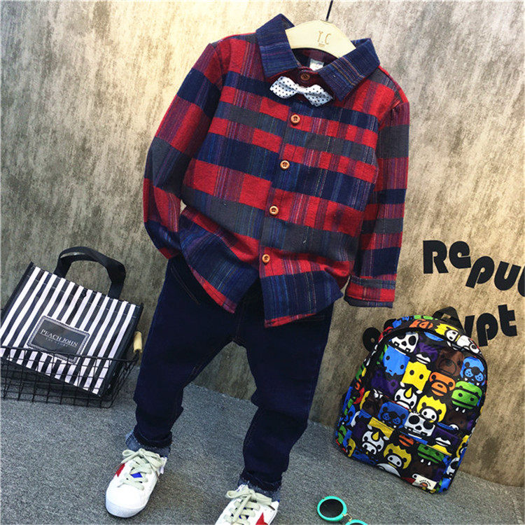 Chemise garcon à manche longue - Ref 2076933 Image 1