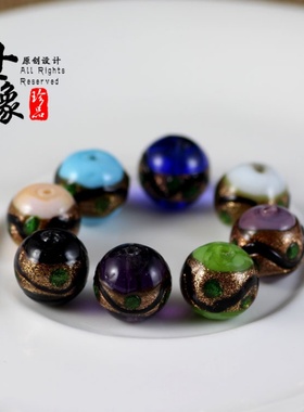 diy古法散珠日式琉璃饰品配件