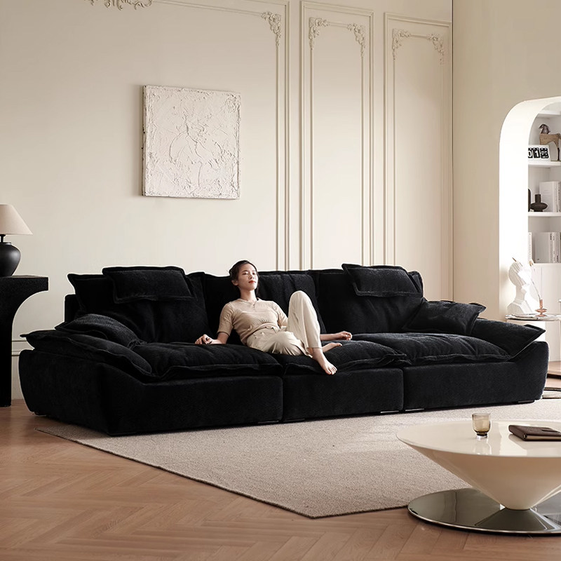 意式帆船沙发现代小户型客厅拆洗宽大坐深可躺懒人雪尼尔布艺沙发,住宅家具,布艺沙发,淘宝优惠券,粉丝福利购,淘宝优惠卷