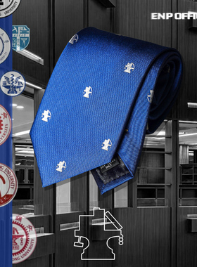 【交通大学领带】中国学院风 ENP原创设计 桑蚕丝 纯羊毛内衬