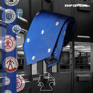 【交通大学领带】中国学院风 ENP原创设计 桑蚕丝 纯羊毛内衬