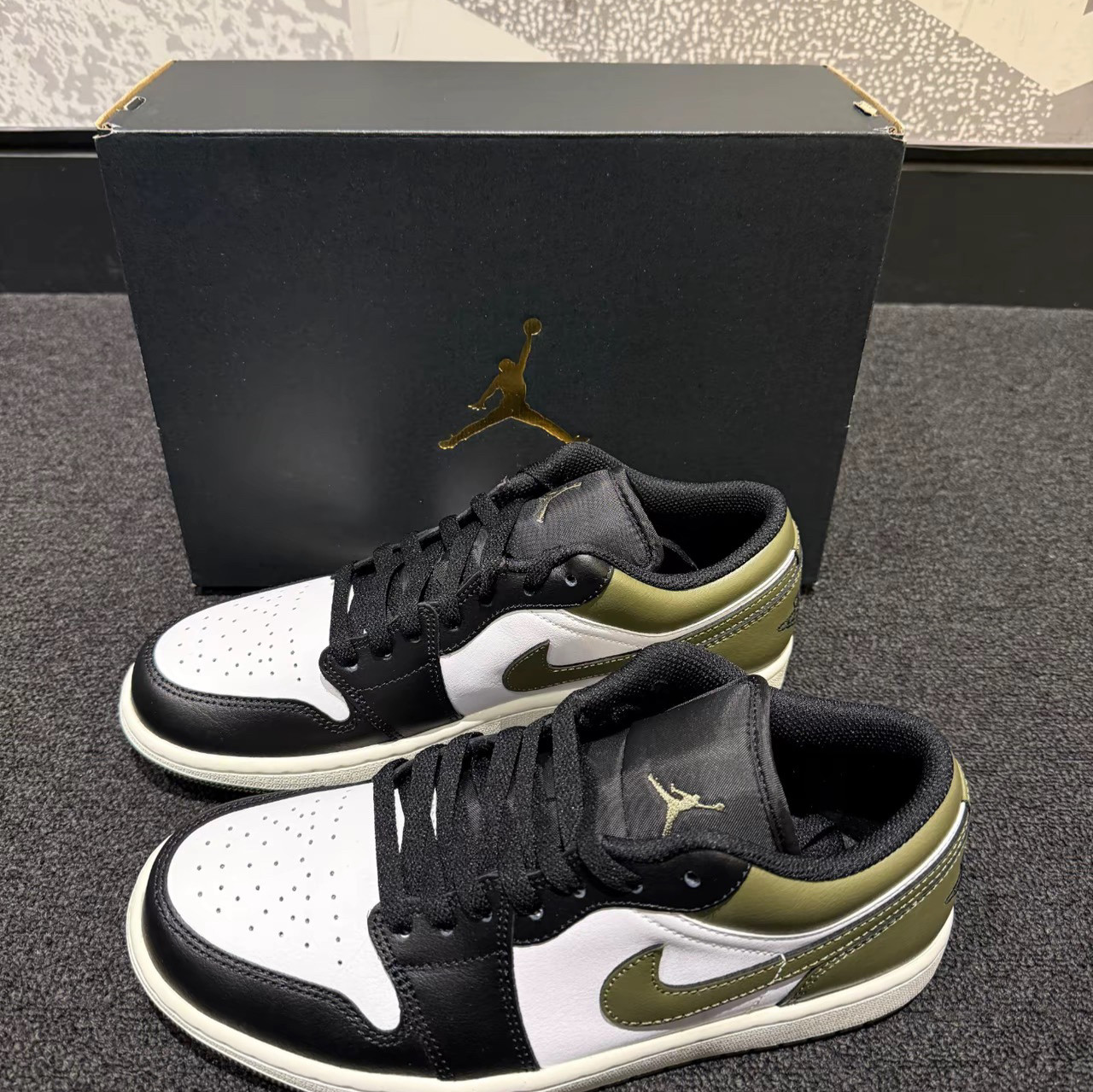 Nike耐克男鞋Air Jordan 1 AJ1低帮复古休闲板鞋篮球鞋553558-092