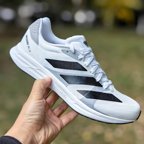 adidas Adizero RC 4 轻盈耐磨舒适缓震防滑低帮男子跑步运动鞋