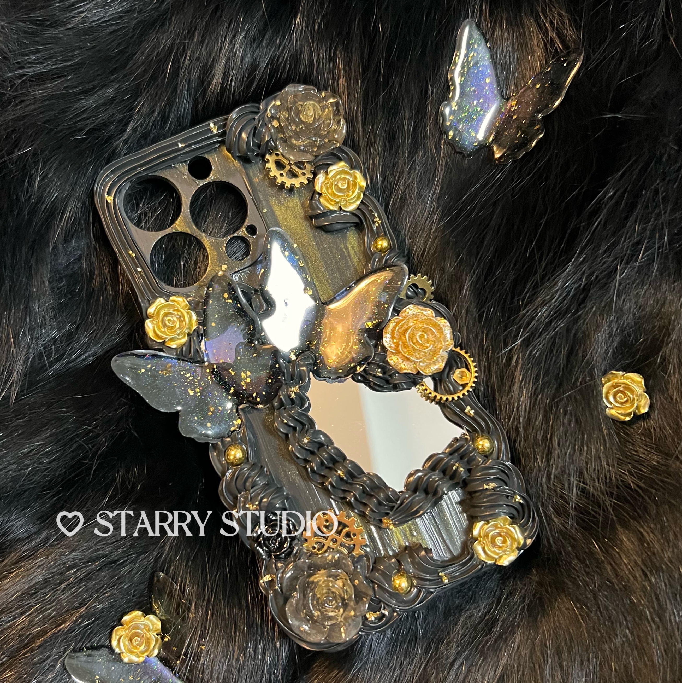 奶油手机复古镜子奶油不限