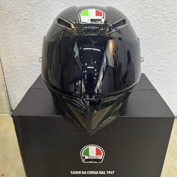 Domestic Appista Glossy Black Large Rear Wing Motorcycle Safety Helmet Unisex All-Season Rider Gear