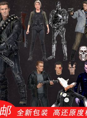 终结者阿诺T800骨架模型T-1000手办老年萨拉康纳摆件施瓦辛格周边