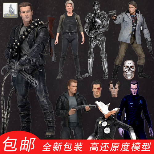 终结者阿诺T800可动模型萨拉康纳