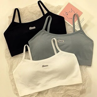 少女内衣女100%纯棉初高中生防震舒适透气无钢圈发育期文胸套装