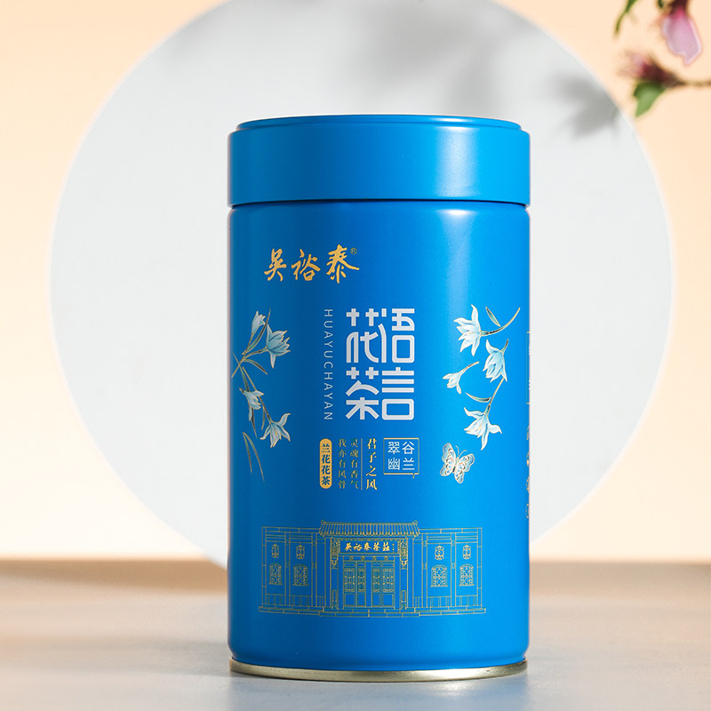 吴裕泰花语茶言兰花花茶桂花乌龙玫瑰红茶冷泡茶桶装伴手礼包邮