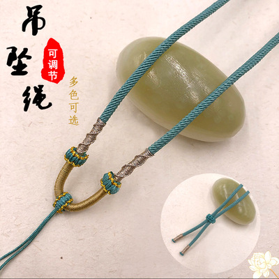 女士佛玉坠挂绳大平安扣吊坠女款