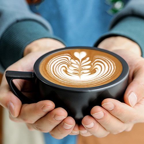 轰炸机咖啡杯泽田咖啡杯拿铁拉花