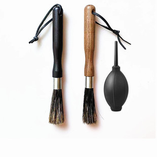 c40磨豆机木柄咖啡毛刷清洁刷 咖啡清洁刷 磨豆机清洁毛刷 胡桃木