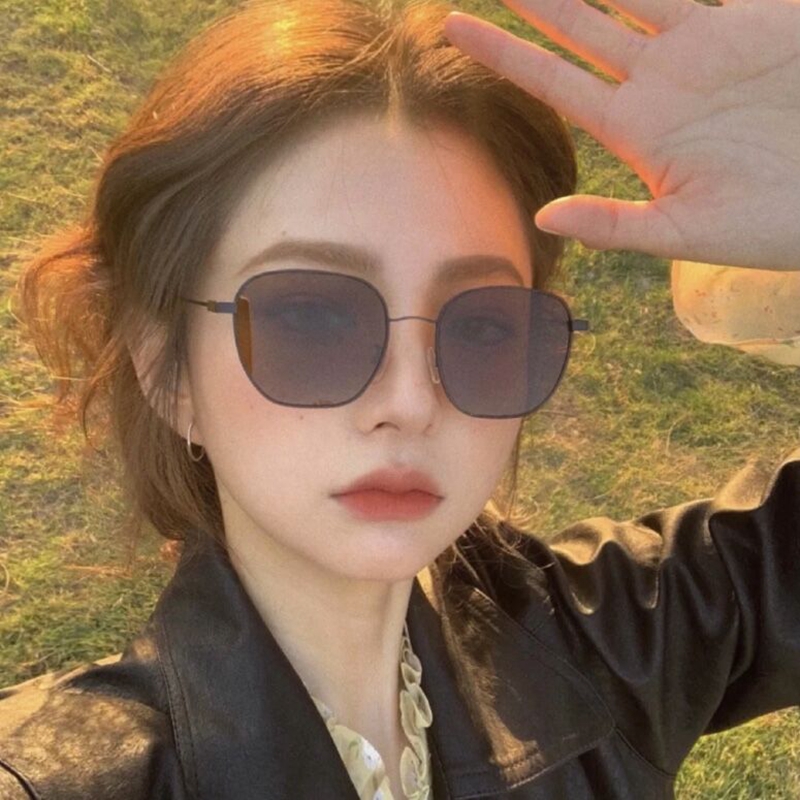 韩版小红书复古墨镜遮阳街拍防紫外线男女开车驾驶偏光镜可配近视