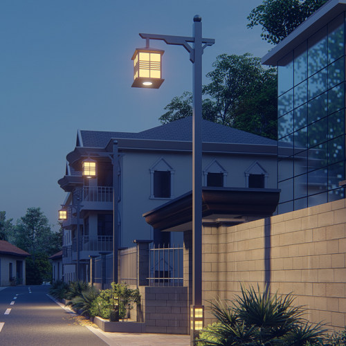 太阳能路灯led新中式户外景观灯