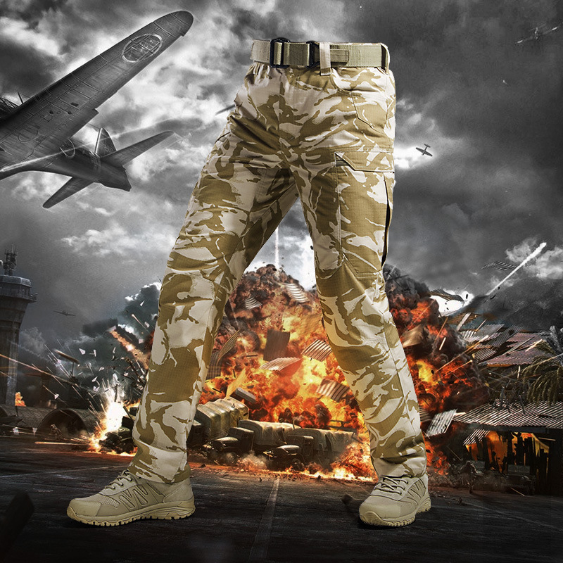 cqb战术长裤男特种兵军迷彩裤户外直筒多口袋工装运动裤子ckz116