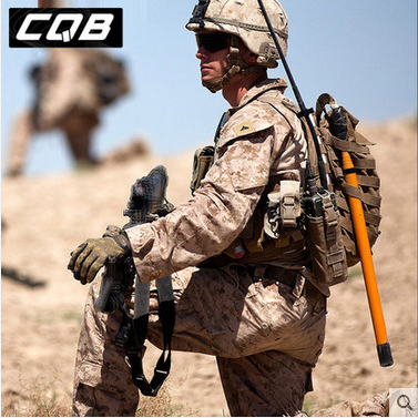 CQB沙漠迷彩服上衣纽扣翻式衣领DCU公发版CS上衣军训服男作训外套