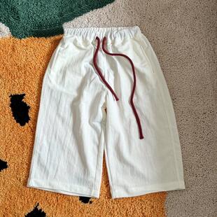 新款 男女宝宝洋气拼色字母女童九分裤 儿童防蚊裤 休闲裤 薄款 夏装