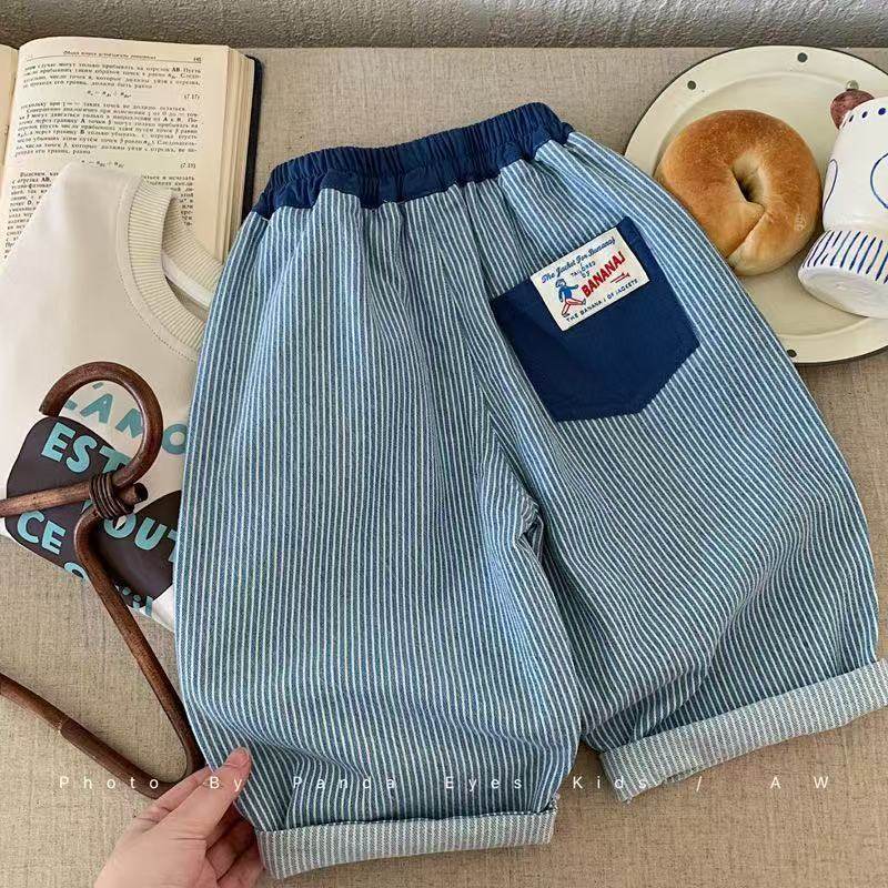 儿童条纹休闲裤春秋装新款直筒裤男宝宝柔软洋气纯色哈伦裤长裤潮,童装/婴儿装/亲子装,裤子,淘宝优惠券,粉丝福利购,淘宝优惠卷