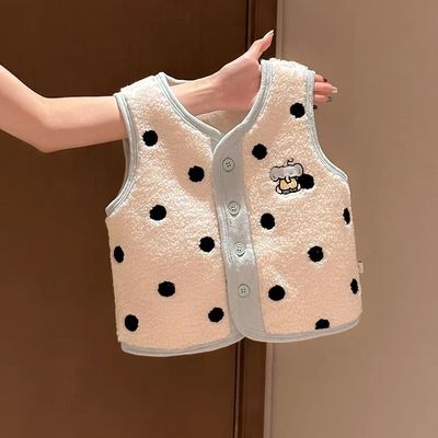 婴儿加绒马甲外穿秋冬装