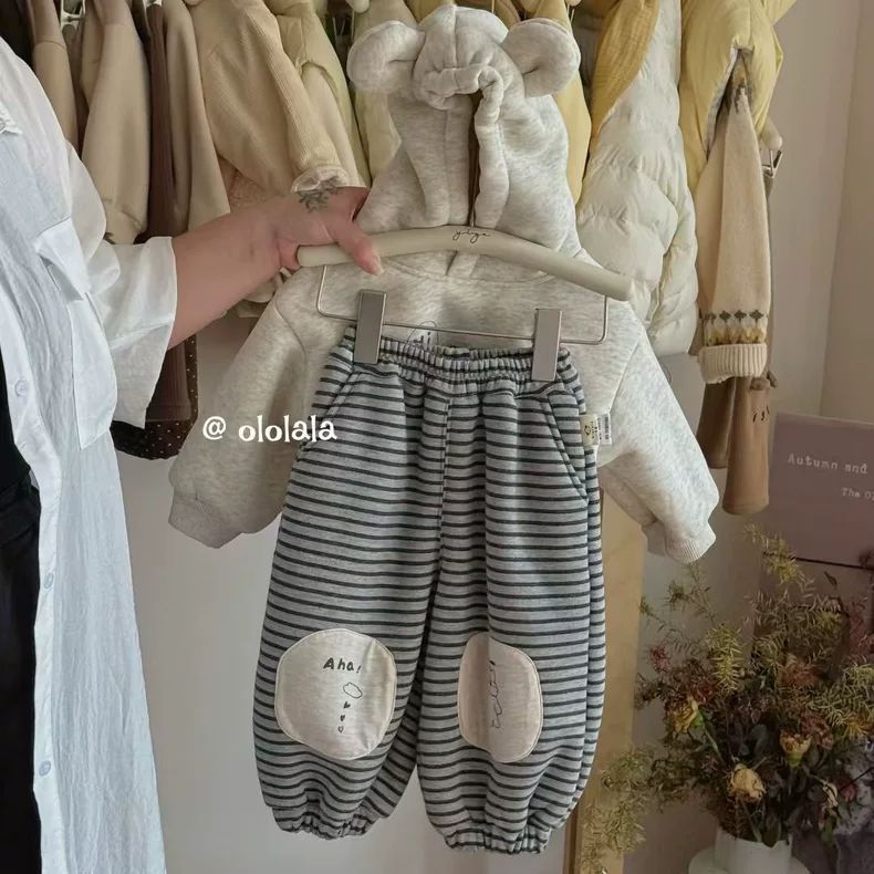 儿童加绒裤子秋冬装新款