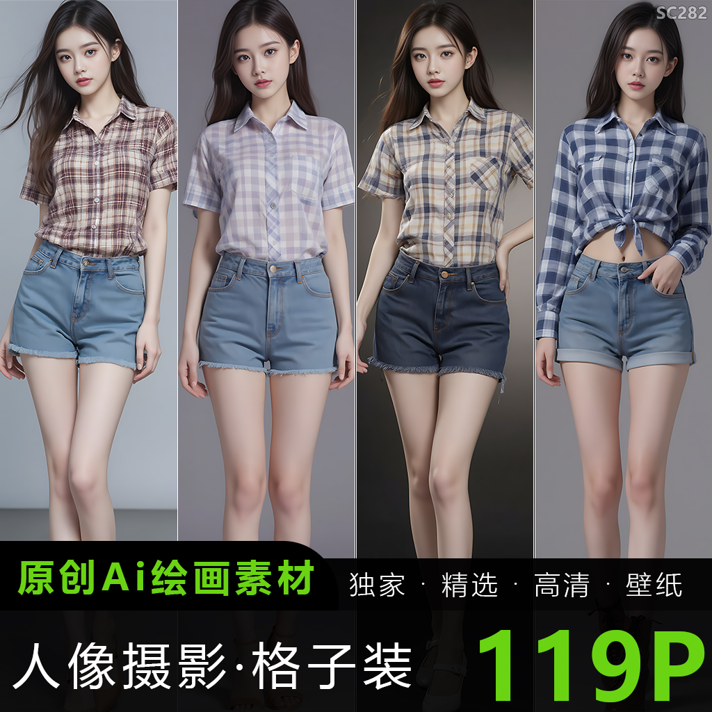 AI绘画美腿美女写真照片人像现代丝袜性感短裙摄影写实图片素材4K