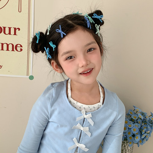 魔丽宝贝蝴蝶结发夹甜美森系