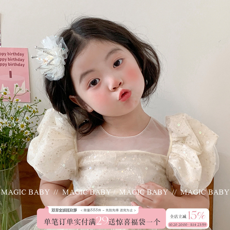女宝宝生日皇冠头饰花童发饰
