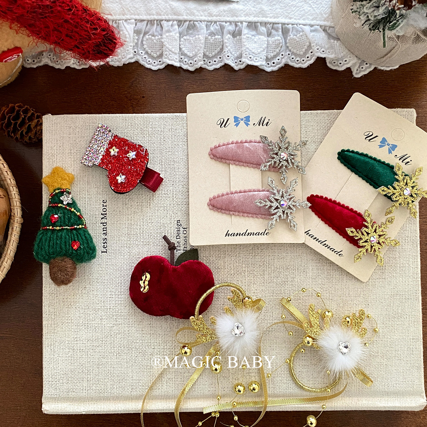 圣诞节系列头饰丝绒雪花发夹可爱圣诞树小苹果夹子宝宝发卡头绳,童装/婴儿装/亲子装,发饰,淘宝优惠券,粉丝福利购,淘宝优惠卷