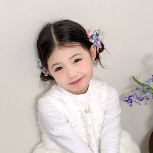 儿童发饰刘亦菲同款森系超仙满天星花朵发夹女童夹子宝宝漂亮头饰