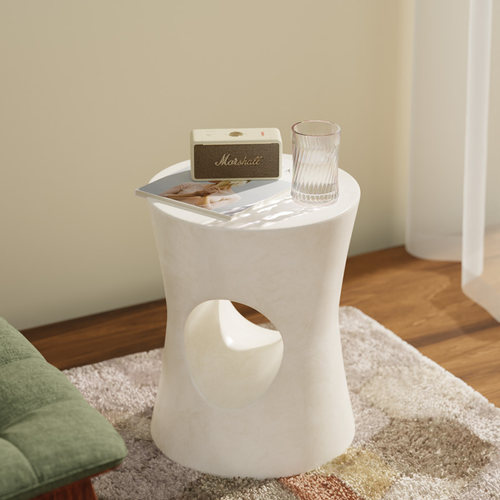 凌虹奶油风四种纹理致简致美边几