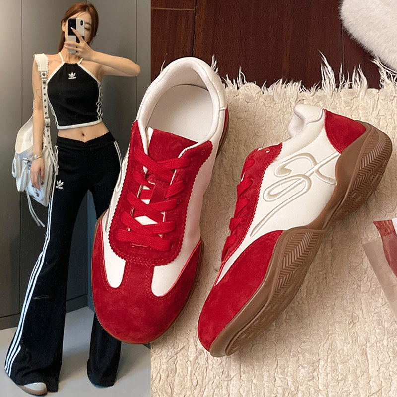 厚底德训鞋女2026年春季新款阿甘鞋复古轻便百搭显脚小休闲运动鞋,女鞋,休闲板鞋,淘宝优惠券,粉丝福利购,淘宝优惠卷