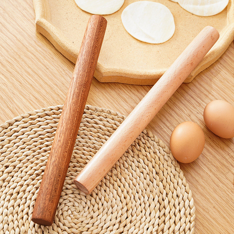 家用实木擀面杖大号压面棍擀饺子皮面条案板套装烘焙工具面棒神器