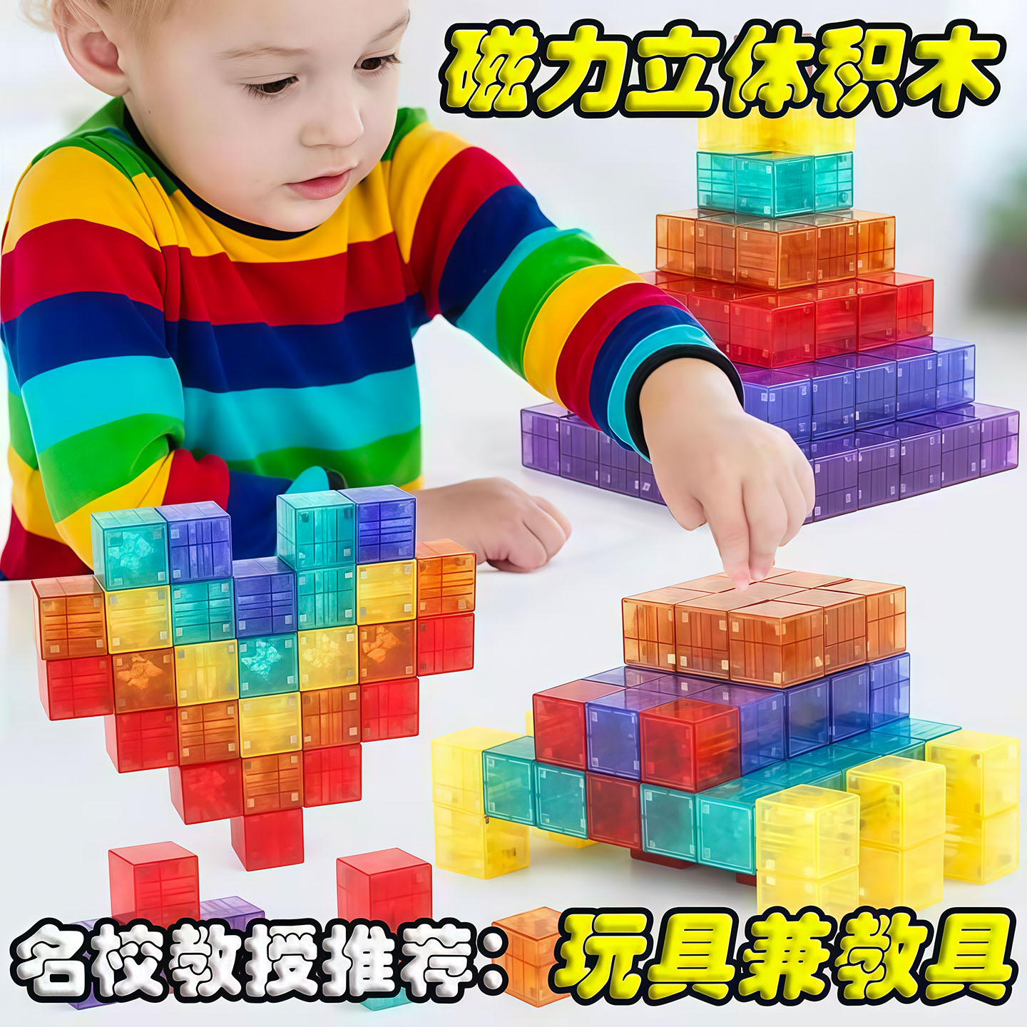 磁力积木儿童早教益智思维玩具