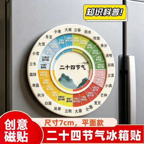 二十四节气国风亚克力磁吸冰箱贴