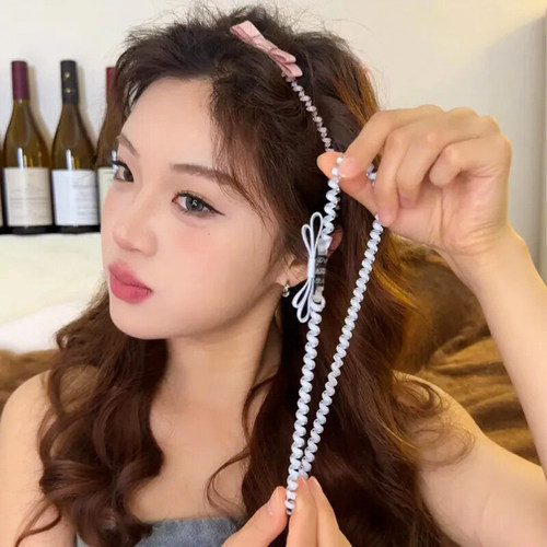 蝴蝶结电话线发圈发箍扎头发发绳