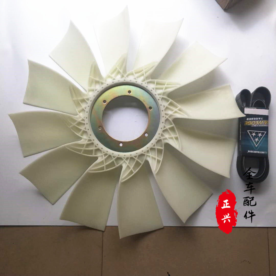 挖掘机配件卡特320C D 改小风扇皮带轮 三星皮带 加大 12叶风扇叶