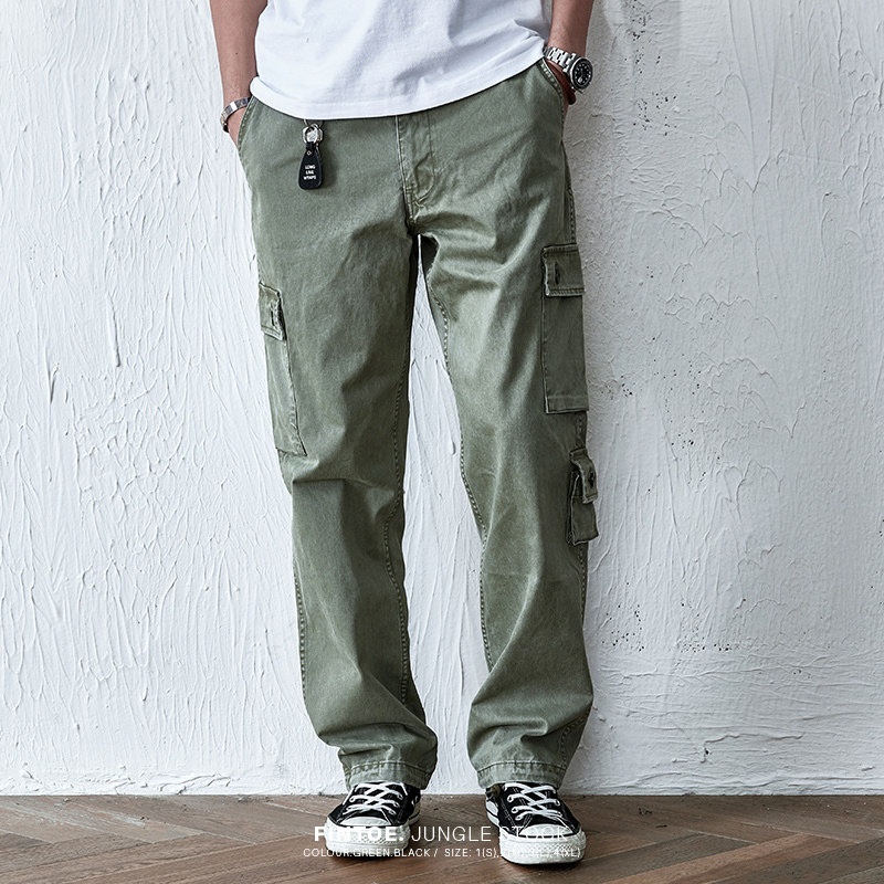 JUNGLE STOCK customized Slub washing Do the old Overalls Trousers Non- wtapsin the Men's clothing, Casual pants  category - from Buy2taobao.com to provide professional Taobao agent buy service
