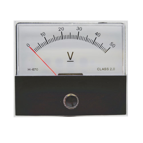 直流电压表表头 量程50V 仪表 H-670 DC-50V VU表