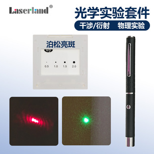 泊松亮斑干涉衍射光栅干涉实验器材光的衍射镜片中学物理教学教具