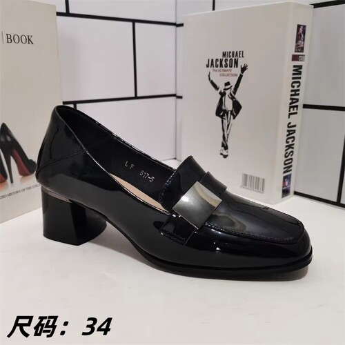 外贸断码女鞋春秋款浅口高跟鞋