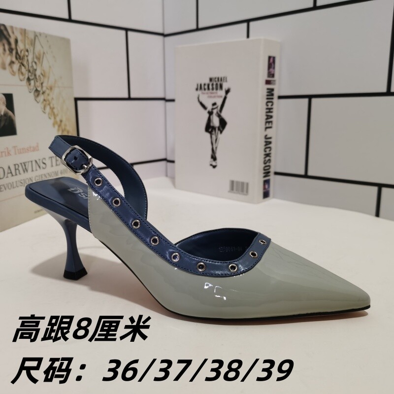 真皮断码女鞋夏季高跟鞋包头凉鞋